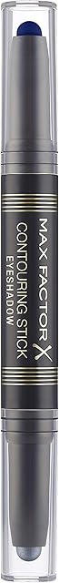 Max Factor Contouring Stick dwustronny cień do powiek nr 3  Silver Storm & Midninght Blue