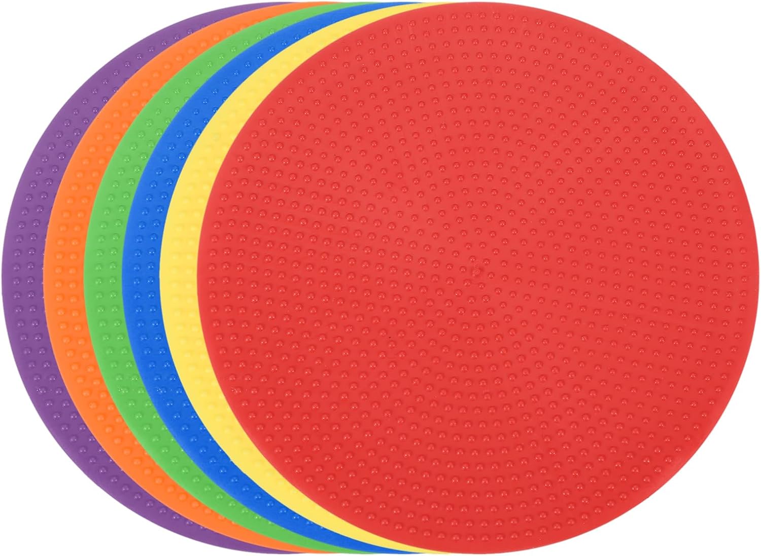 PATIKIL Spot Markers, Non-Slip Floor Dots Agility Markers Flat Field Cones Poly Dot