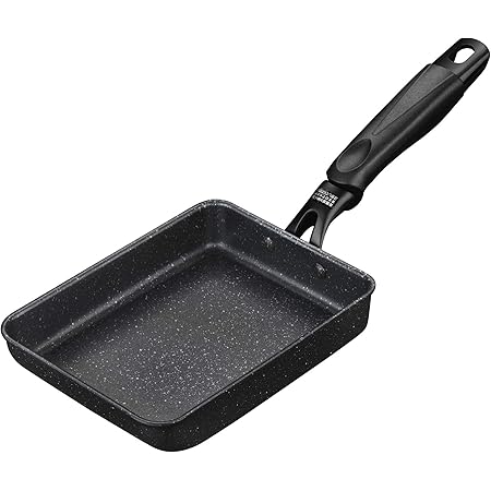ＣＯＯＫＳＭＡＲＫ 卵焼き器 フライパン 13×18cm IH対応オール熱源対応 玉子焼き器 お弁当用 エッグパン フッ素加工 ブラック