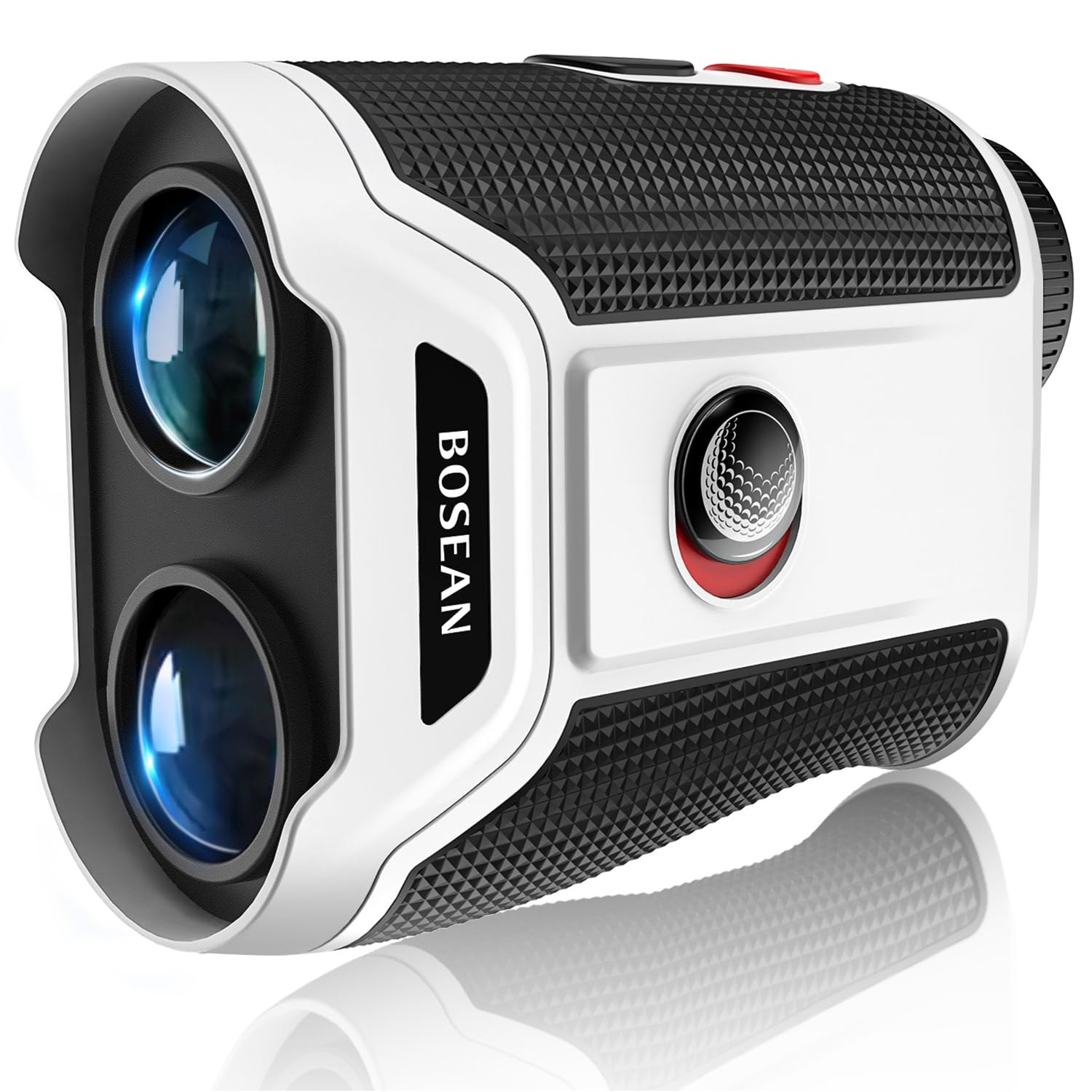 MOESAPU Gadget Golf Range Finder with Slope, 1200Yards Laser Rangefinder, 7X Magnification Transmission Len, Flag Lock Vibration, Continuous Scan, Rechargeable Magnetic Golf Accessories, White