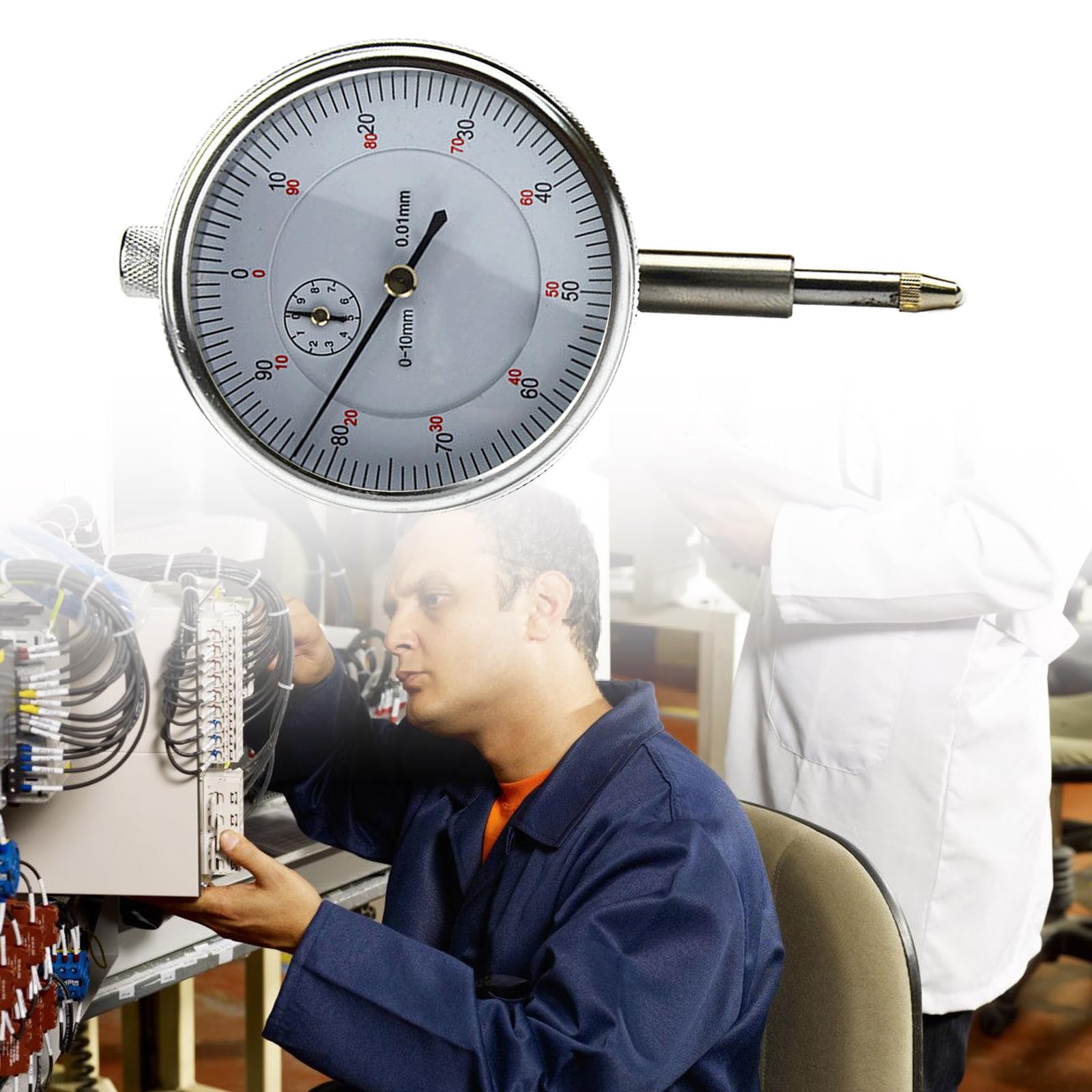 Indicatori di misurazione con scala chiara per misurazioni accurate, ingegneri, test di misurazione, ingegneria meccanica