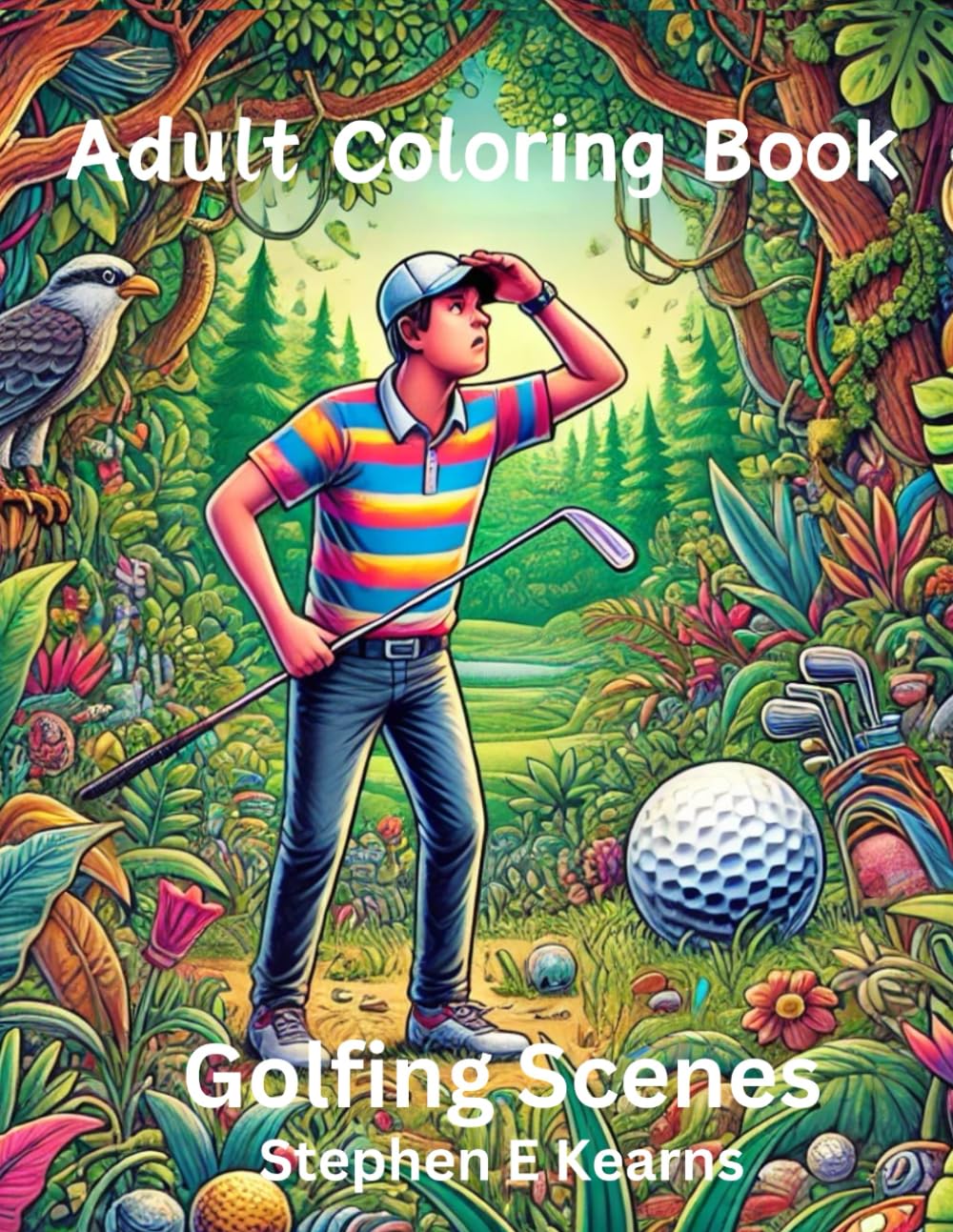 Adult Coloring Book: For Golfers & Stress Relieve