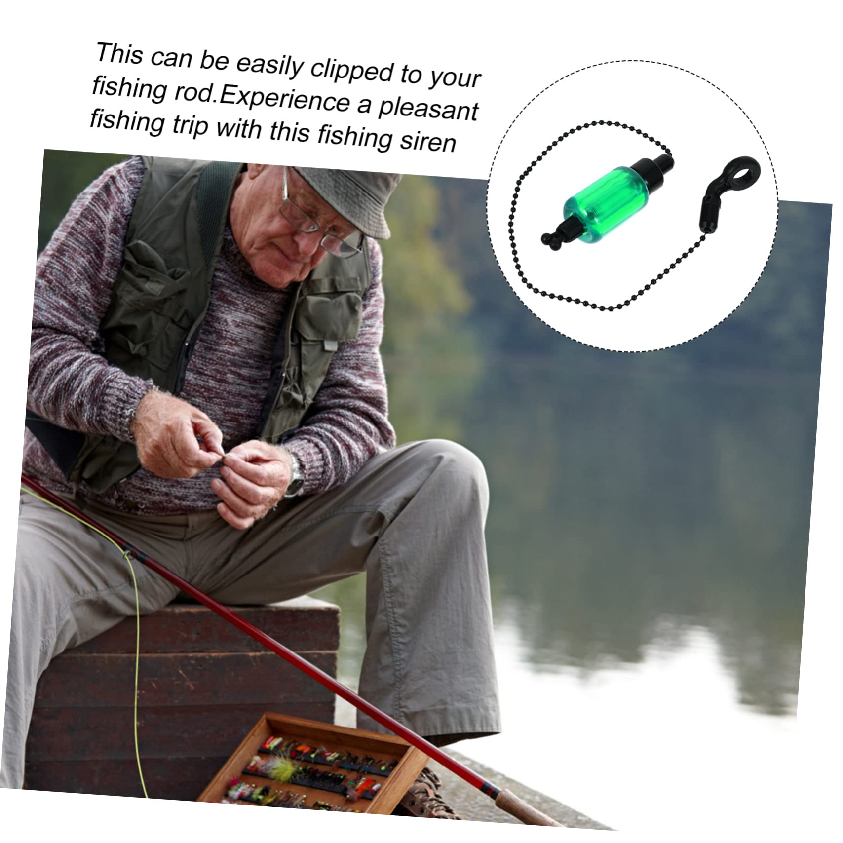 NAMOARLY Durable Fishing Bite Alarm Indicator Professional Angling Alarm with Shaking Alert for Easy Attachment to Fishing Rods Fishing Assisting Supply for Enjoyable Fishing Trips