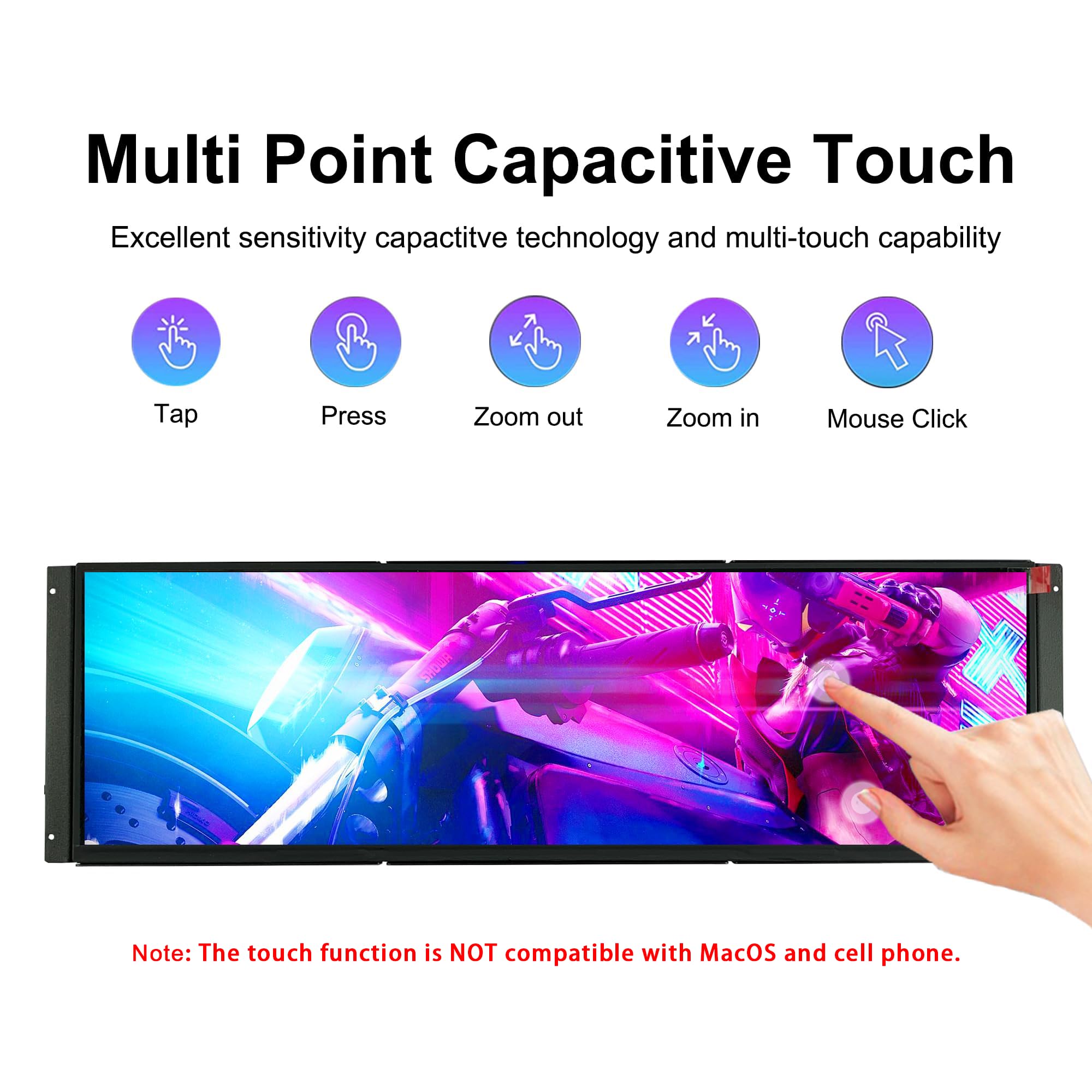 Amazon.co.jp: Wisecoco 14 インチ 2560x720 2 K IPS ミニ