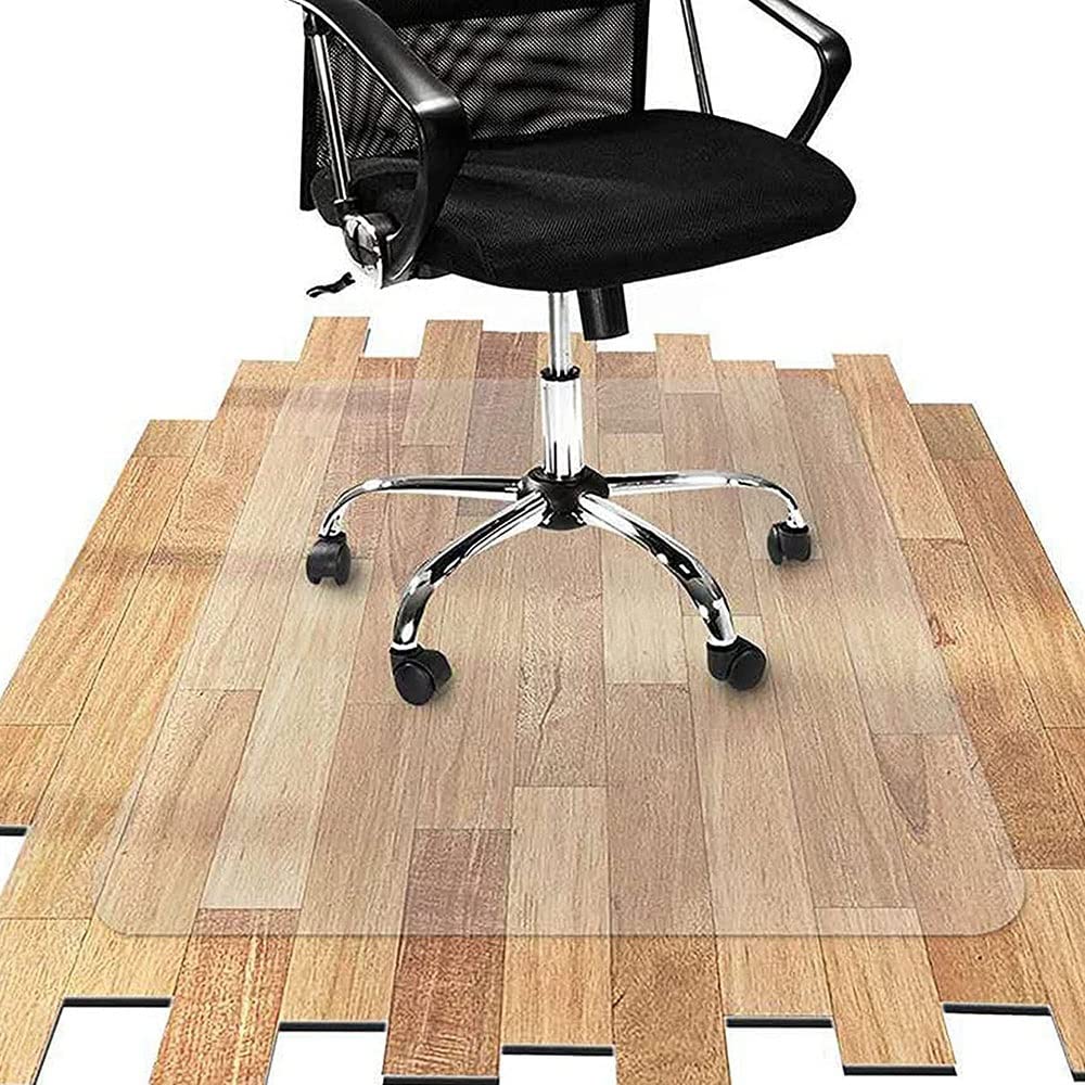 XUAN Tappetino Protettivo per Sedia da Ufficio Rettangolare Tappeto Salvapavimento Trasparente Tappeto Protettivo Pavimenti Duri/Piastrelle 2mm di Spessore (Size : 80x100cm)