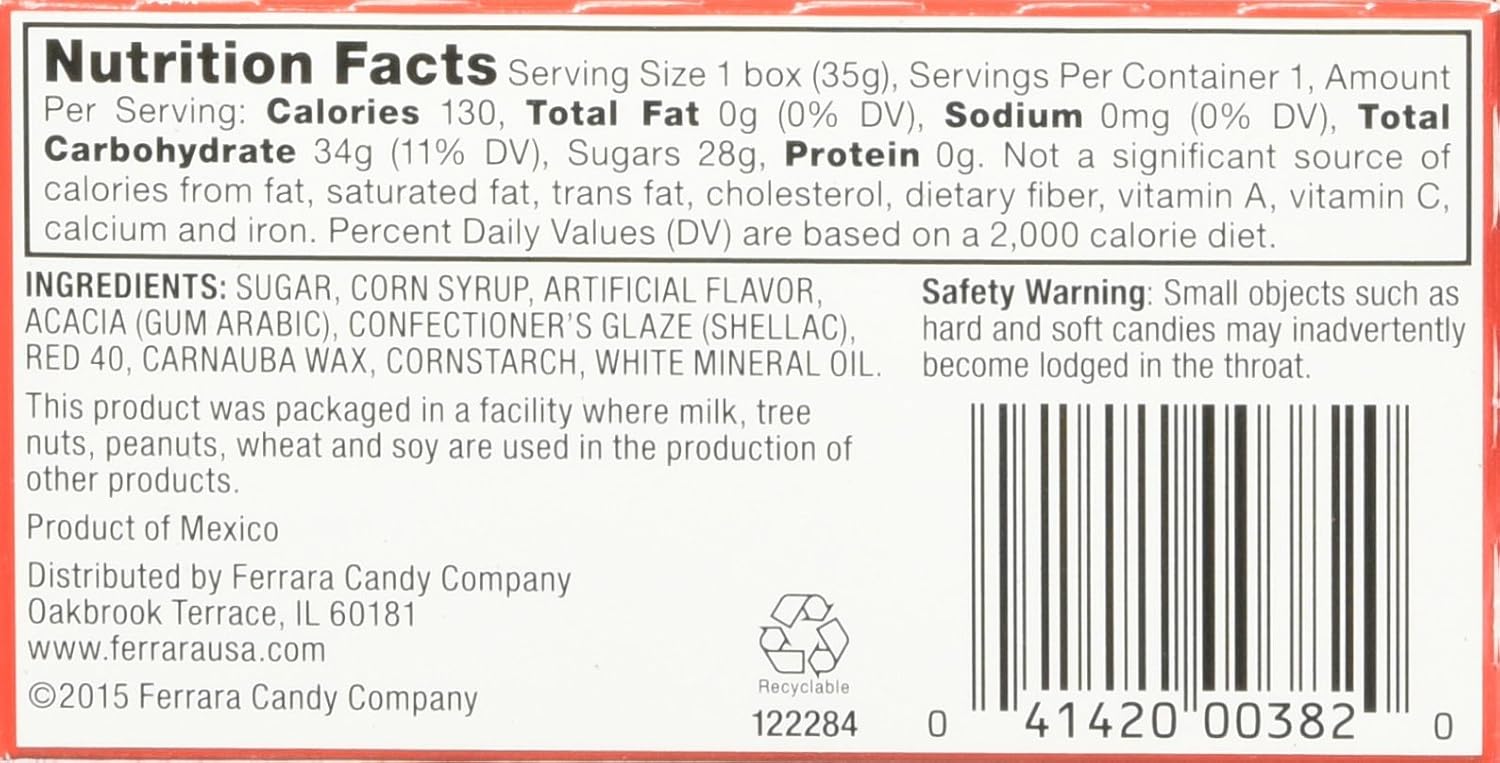 Original Red Hots cinnamon candy 0.9 oz each 24 count