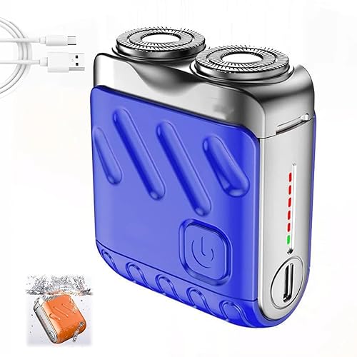 Miniatura 10 de Afeitadora eléctrica de equipaje, mini afeitadora eléctrica, maquinilla de afeitar eléctrica portátil para hombres, afeitado húmedo y seco,