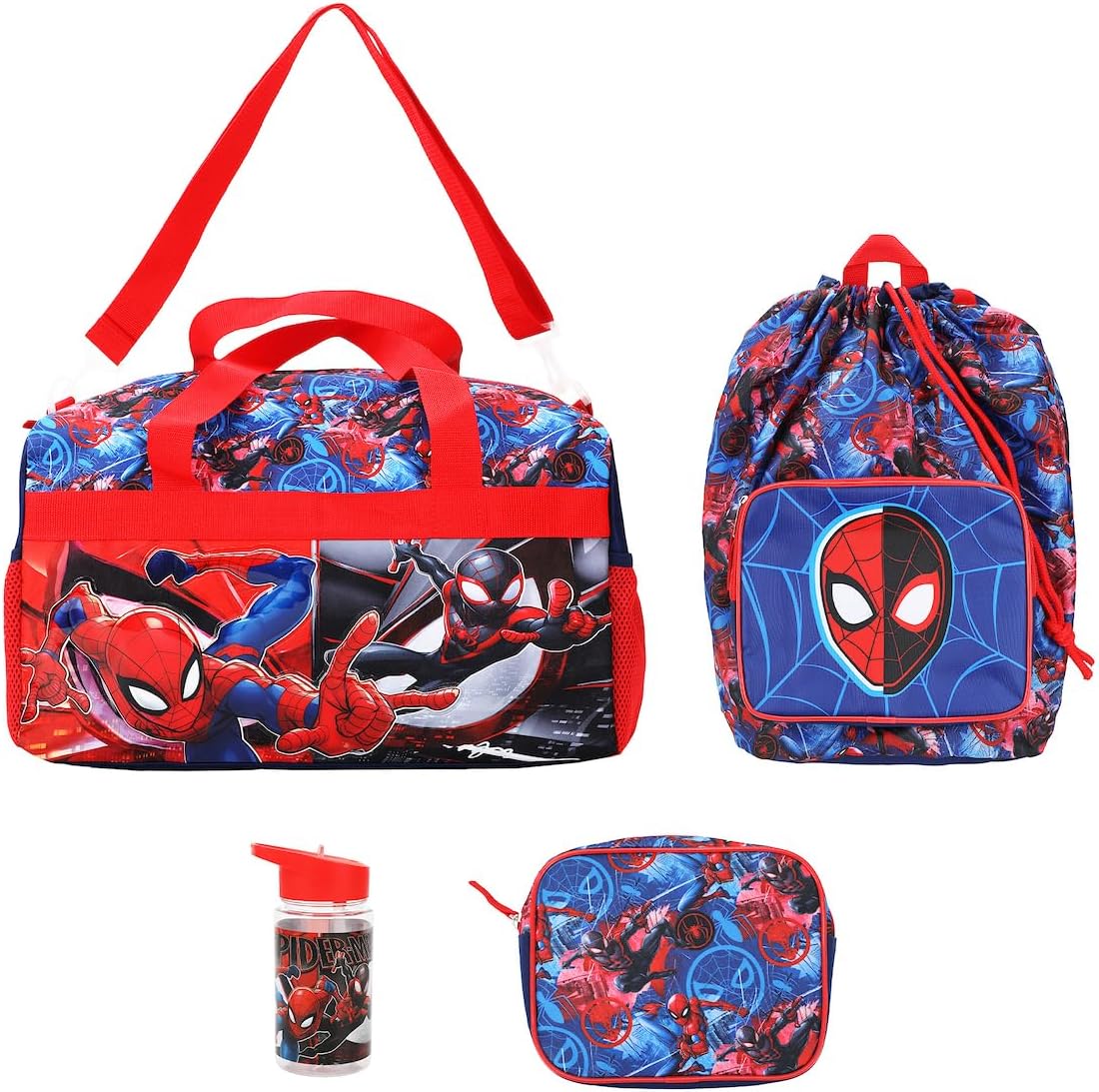 Marvel Spider-Man Kids 18" Duffle Bag 4 Piece Set : Amazon.ca: Clothing ...