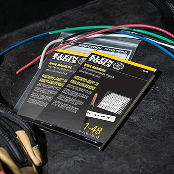 Klein Tools 56250 Wire Marker Book for Cable Management