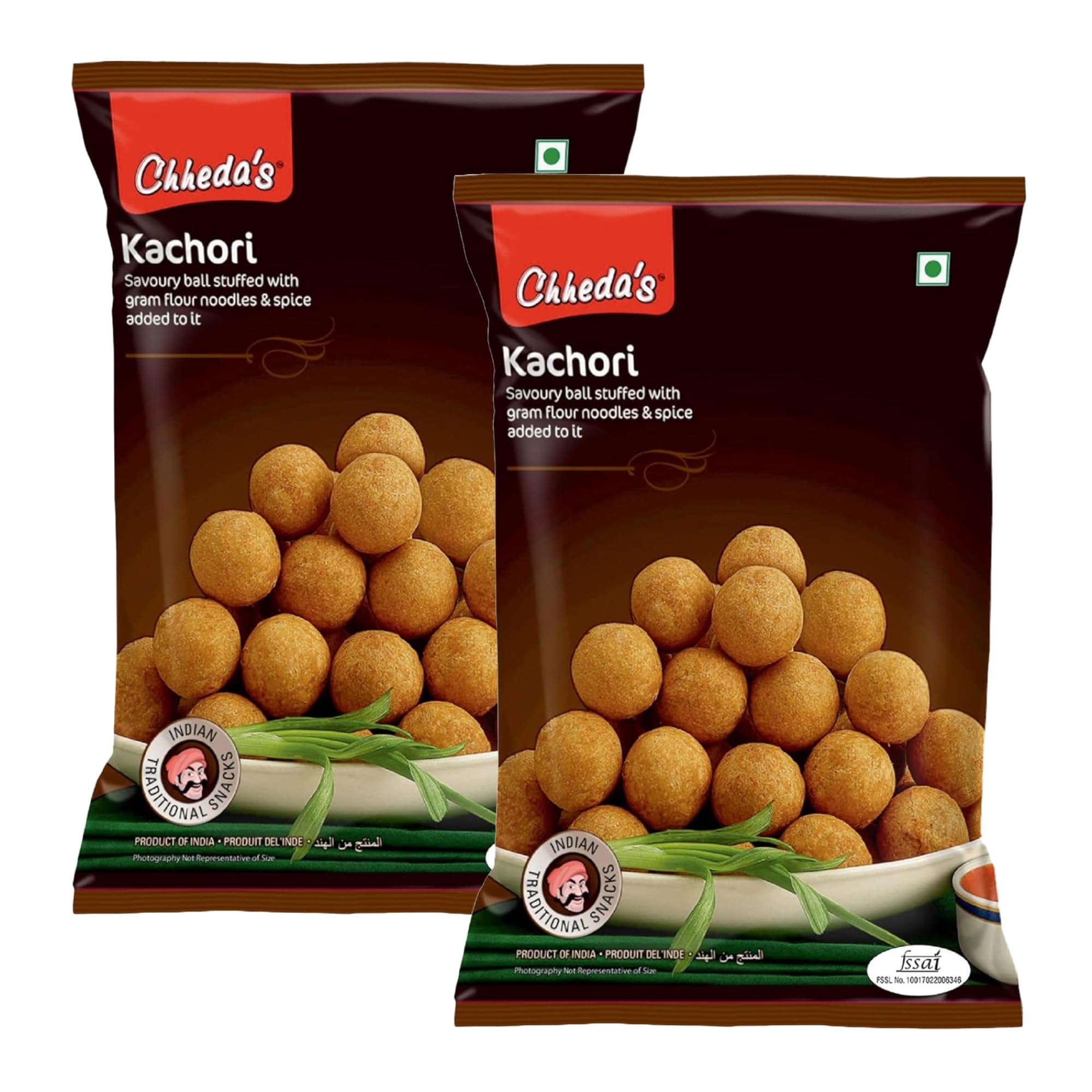 Chhedas - Kachori - Crispy Spicy Snack - with Spicy Mixture Filling - 350 Gm Pack of 2 (B0B6BXXQRK) Amazon Price History, Amazon Price Tracker