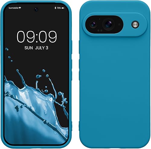 Miniatura 105 de kwmobile Funda compatible con Google Pixel 9 Pro - Funda protectora delgada de TPU para teléfono - Acabado mate suave - Negro mate NEGRO MATE,Piedra