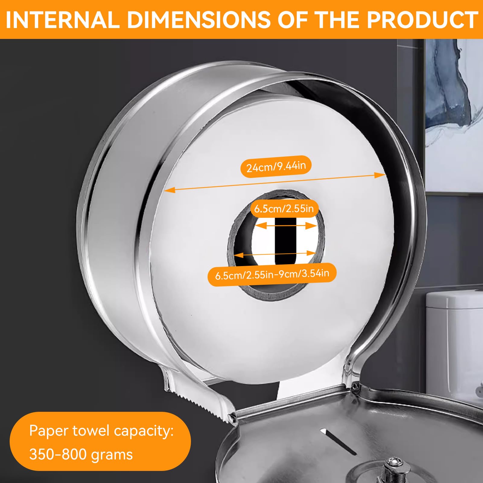 Sabbia Capacità Moda Portarotolo Bagno Acciaio Inox Inferno Un Miliardo Pallonci - Foto 5