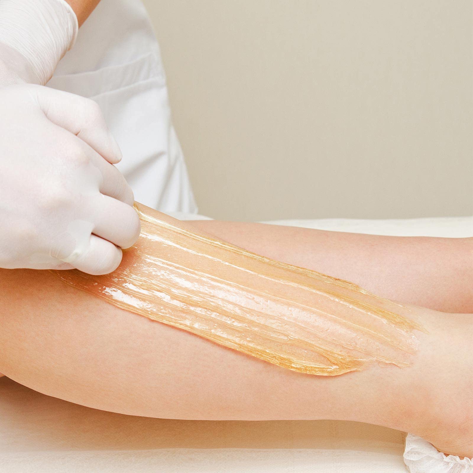Zuckerpaste Set M - Soft mit Vliesstreifen und Spatel, 5 Produkte
