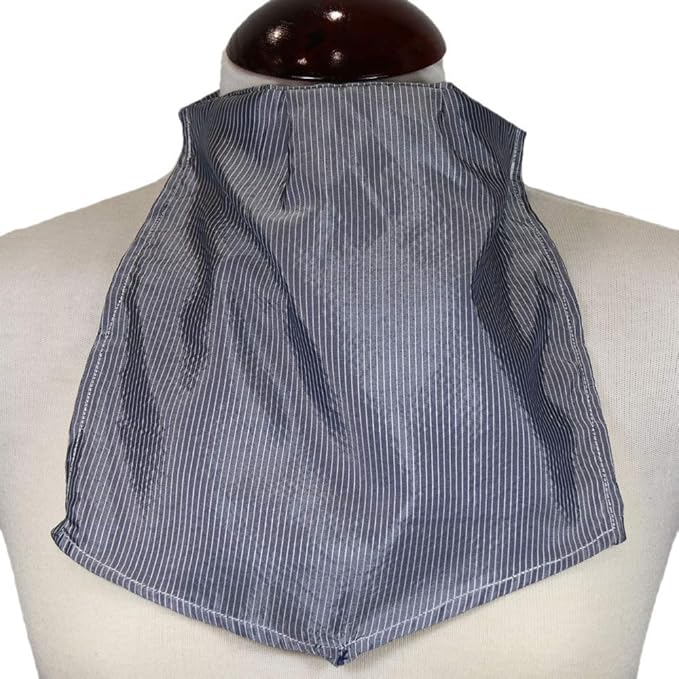 Pañuelo Grisáceo con Rayas Blancas para Traqueotomía - Unidad