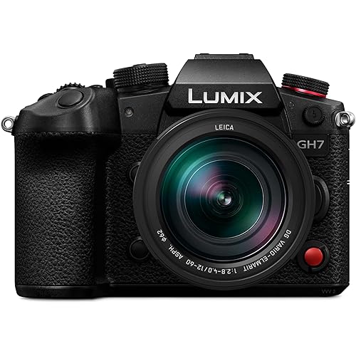 Panasonic LUMIX GH7 Mirrorless Micro Four Thirds Camera,12-60mm F2.8-4.0 Lens, Enhanced Video Speed,Optimized Workflow from Shooting to Post-Production,Adobe Cloud Compatible,Real-Time LUT, DC-GH7LK9