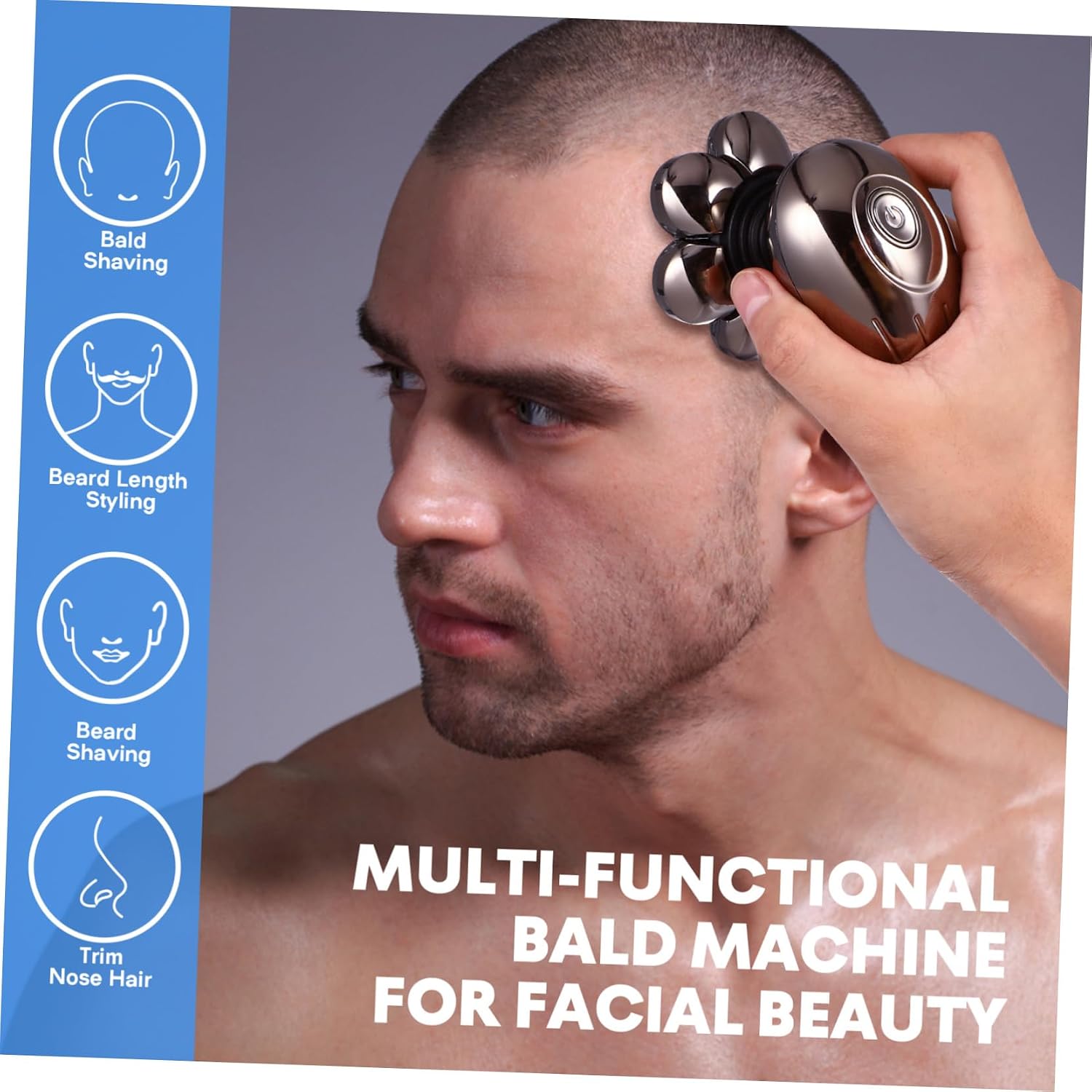 LIFKOME Electric Trimmer for Men Shaver Beard and Nose Hair Removal Machine Portable Razor Rustproof for Grooming