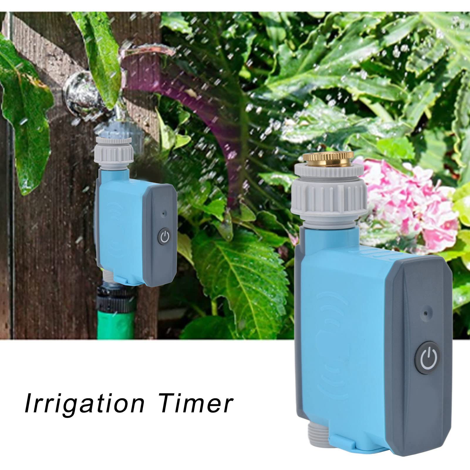 Timer per Irrigazione Controller per Irrigazione Automatica Bluetooth per Giardino Prato Impermeabile 10,5x10 Cm