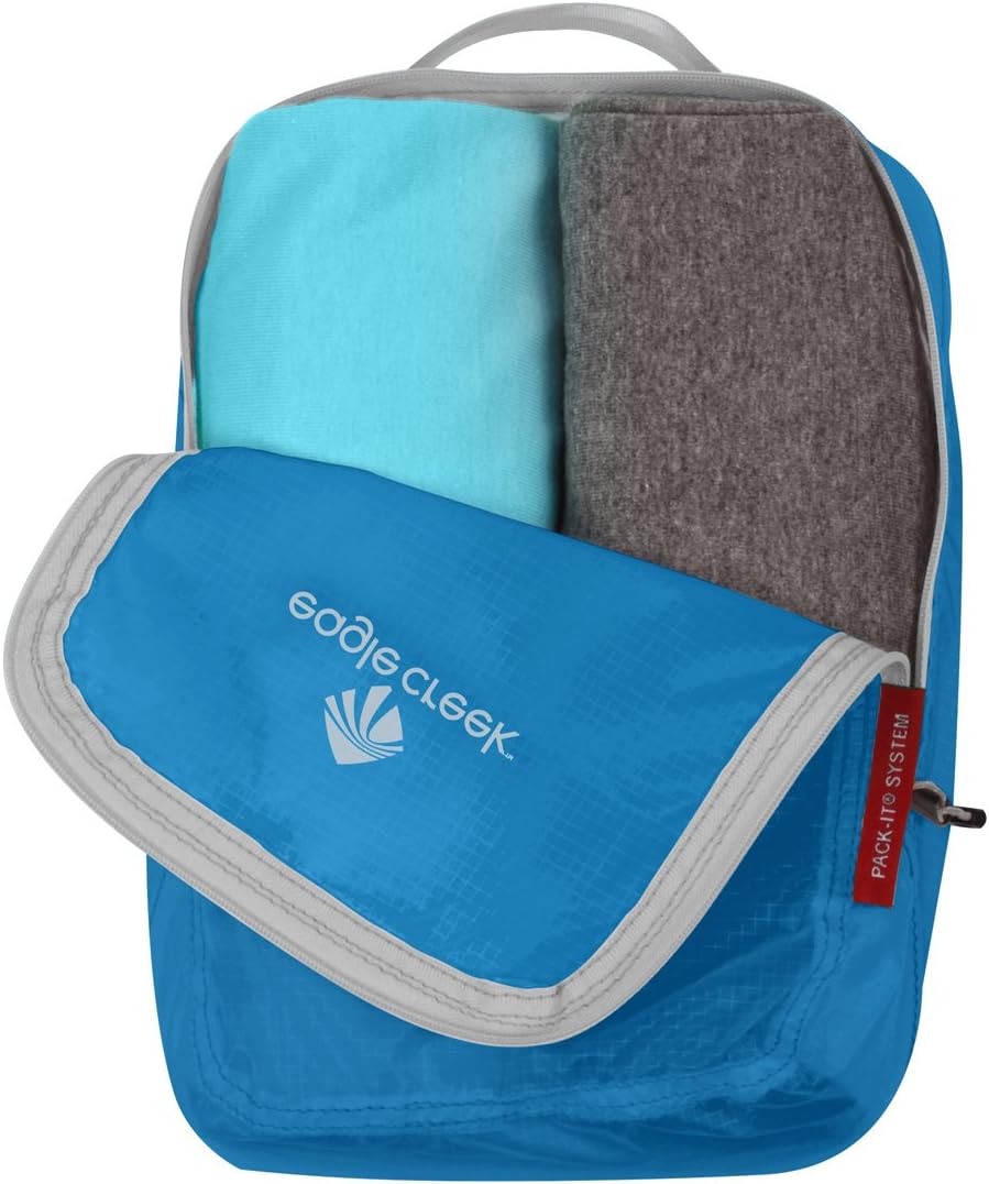 Eagle Creek Pack-It Specter Packing Cubes Starter Set - Durable, Ultra-Lightweight and Water-Resistant Ripstop Fabric Suitcase Organizer Bags for Clothing and Gear, Brilliant Blue