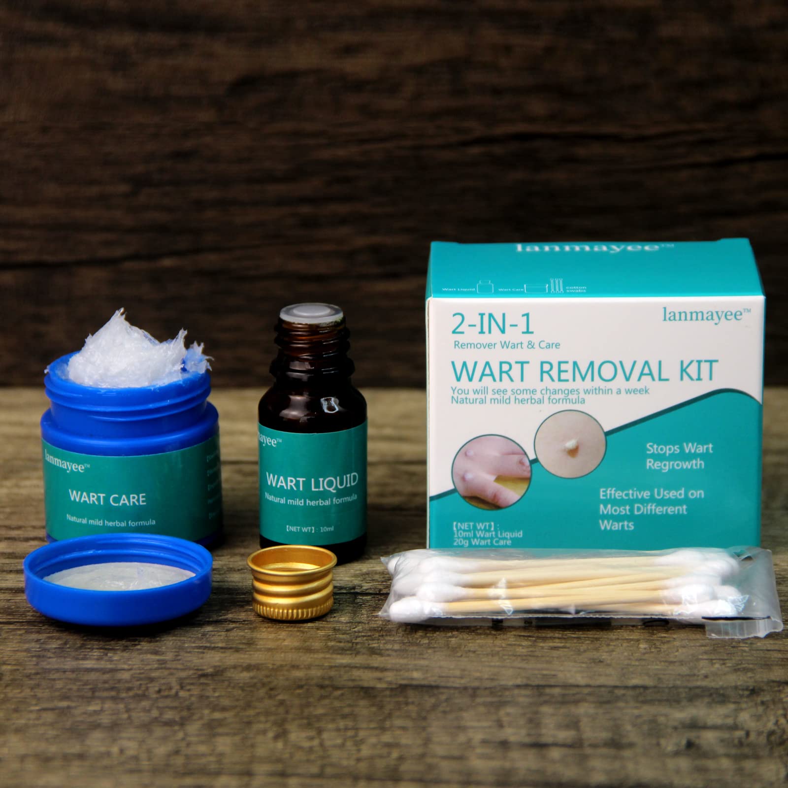 Lanmayee Wart Removal Kit，Wart Remover，Corn Removers for Feet and Hands