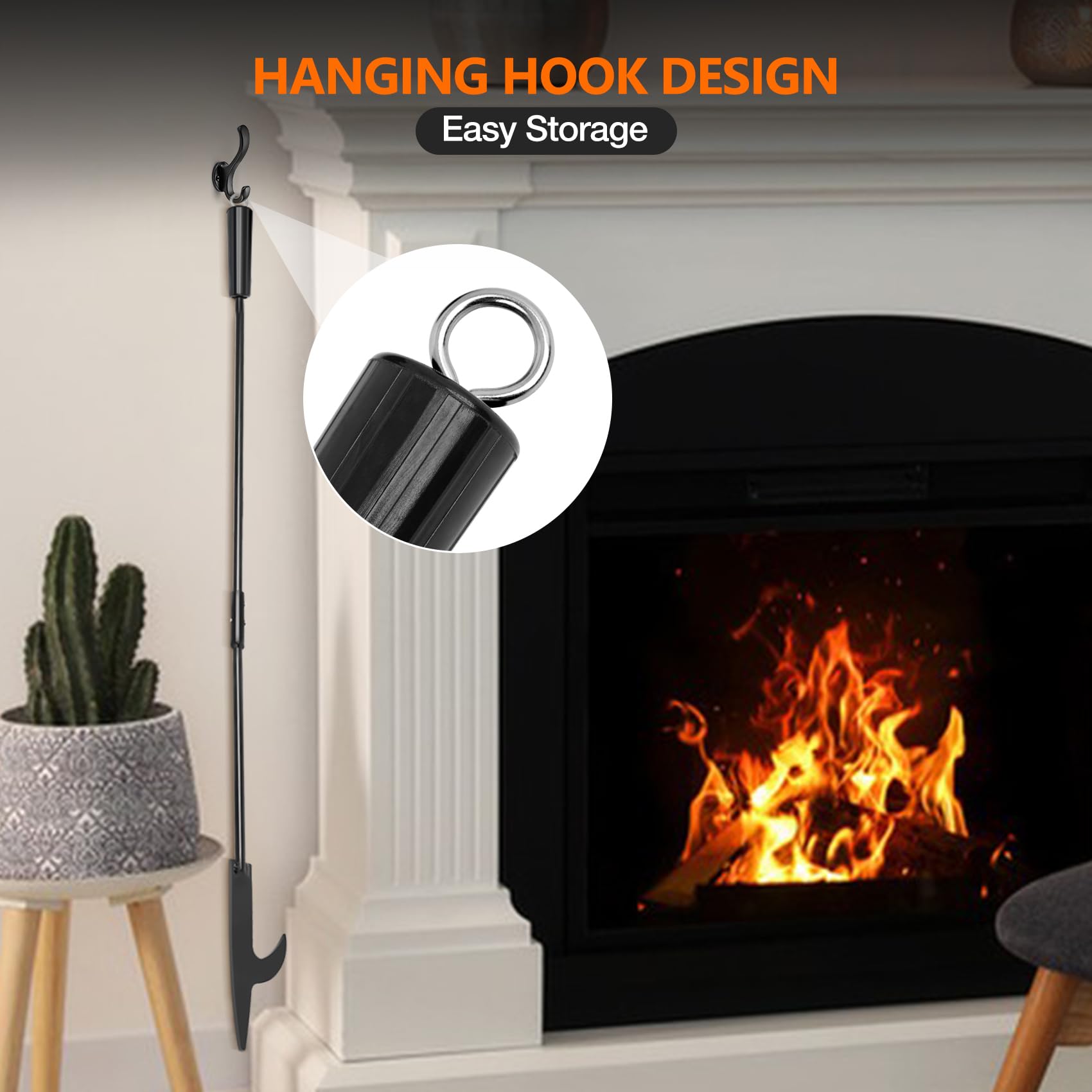 onlyfire Solo Fuego 91.5cm Steel Fireplace Poker