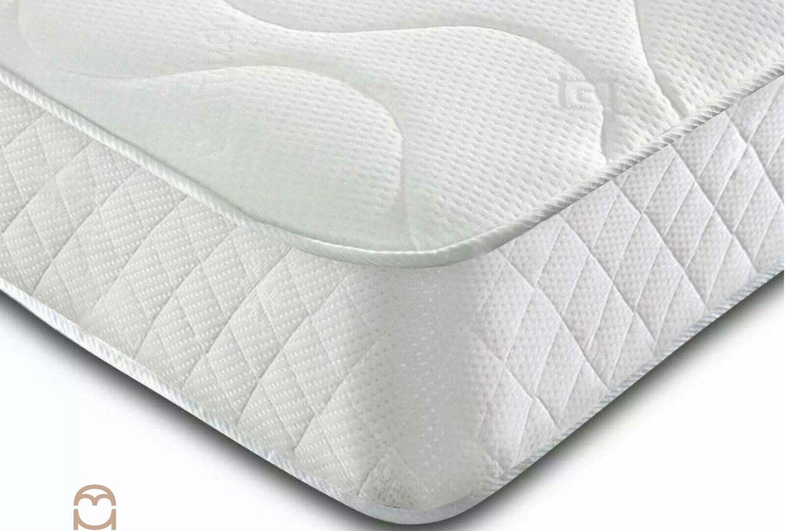 Hybrid Memory Foam & Spring Mattress - 22cm Thick Hydro Memory Foam & Spring Coil Mattress | Body Support, Spinal Alignment & Pressure Relief | UK Made & Hypoallergenic (6ft Super King (180x199cm))