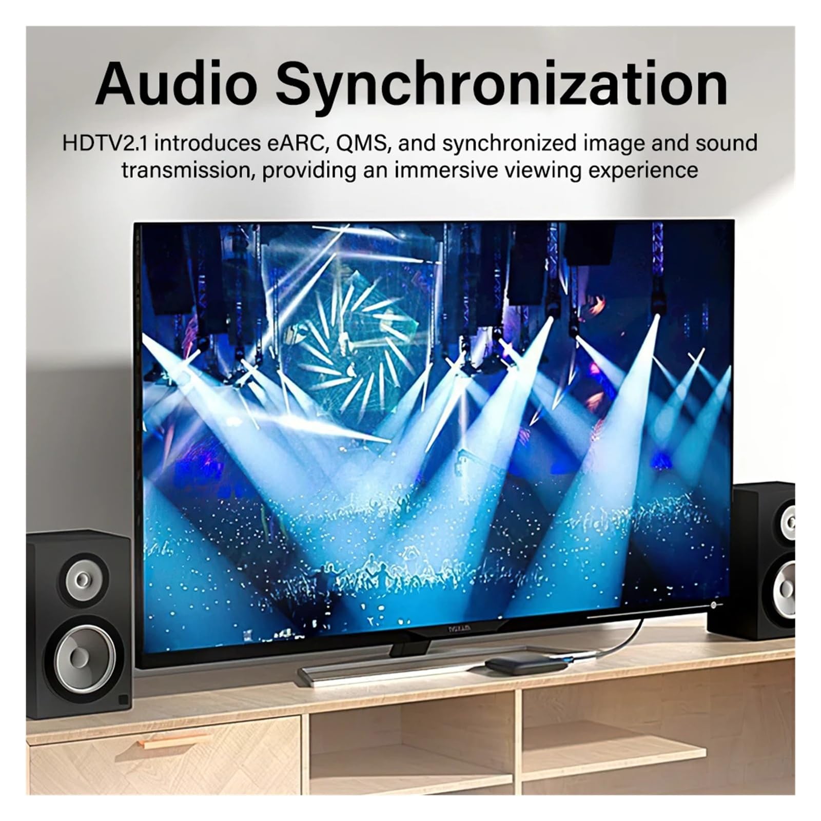 Câble HDMI 2.1 8K 120 Hz (4K, HDR, EARC, 1M/2M/3M/5M) Fonctionne For HDTV/Box/projecteur/PS4(3m)