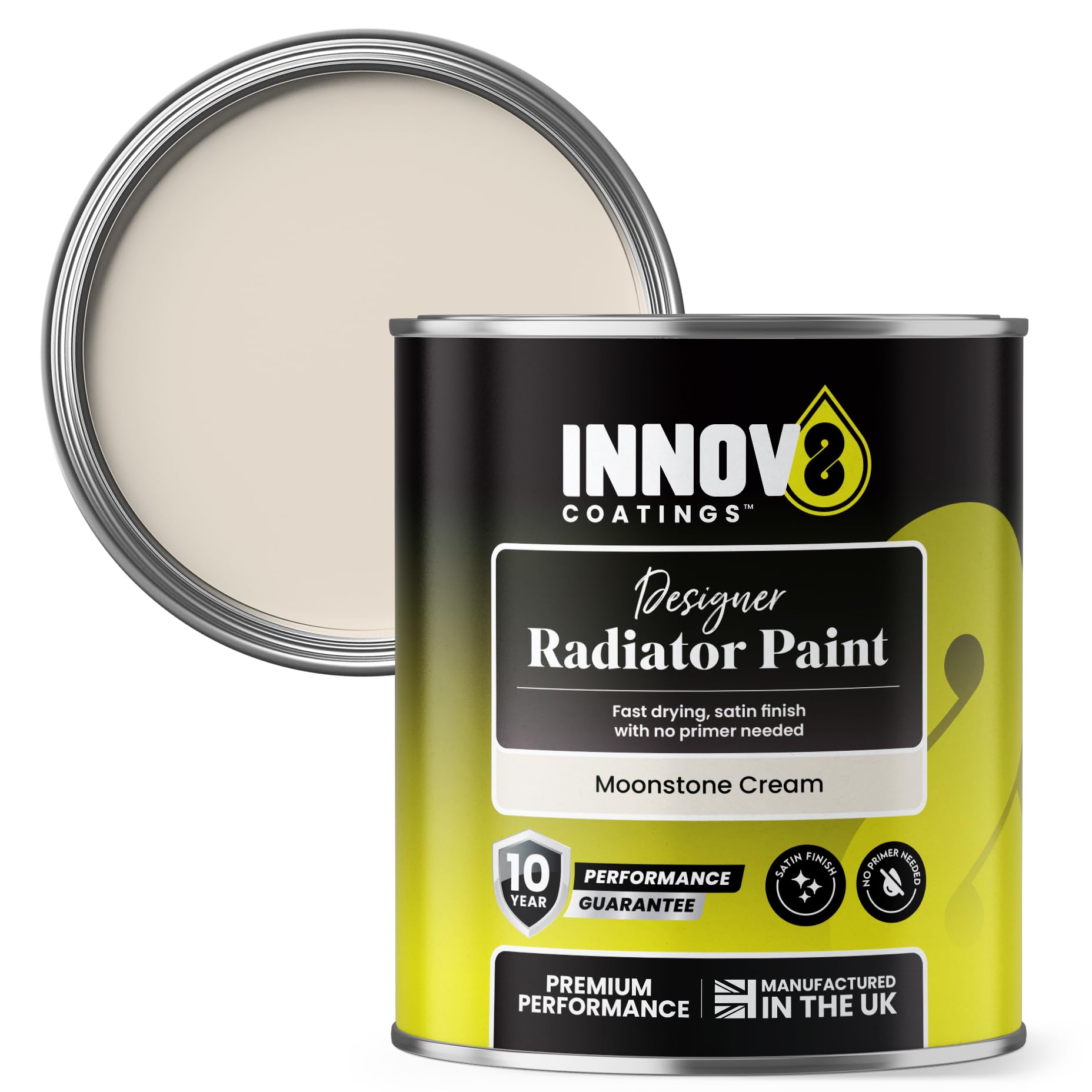 Innov8 Coatings - Radiator Paint - Moonstone Cream - 750ml