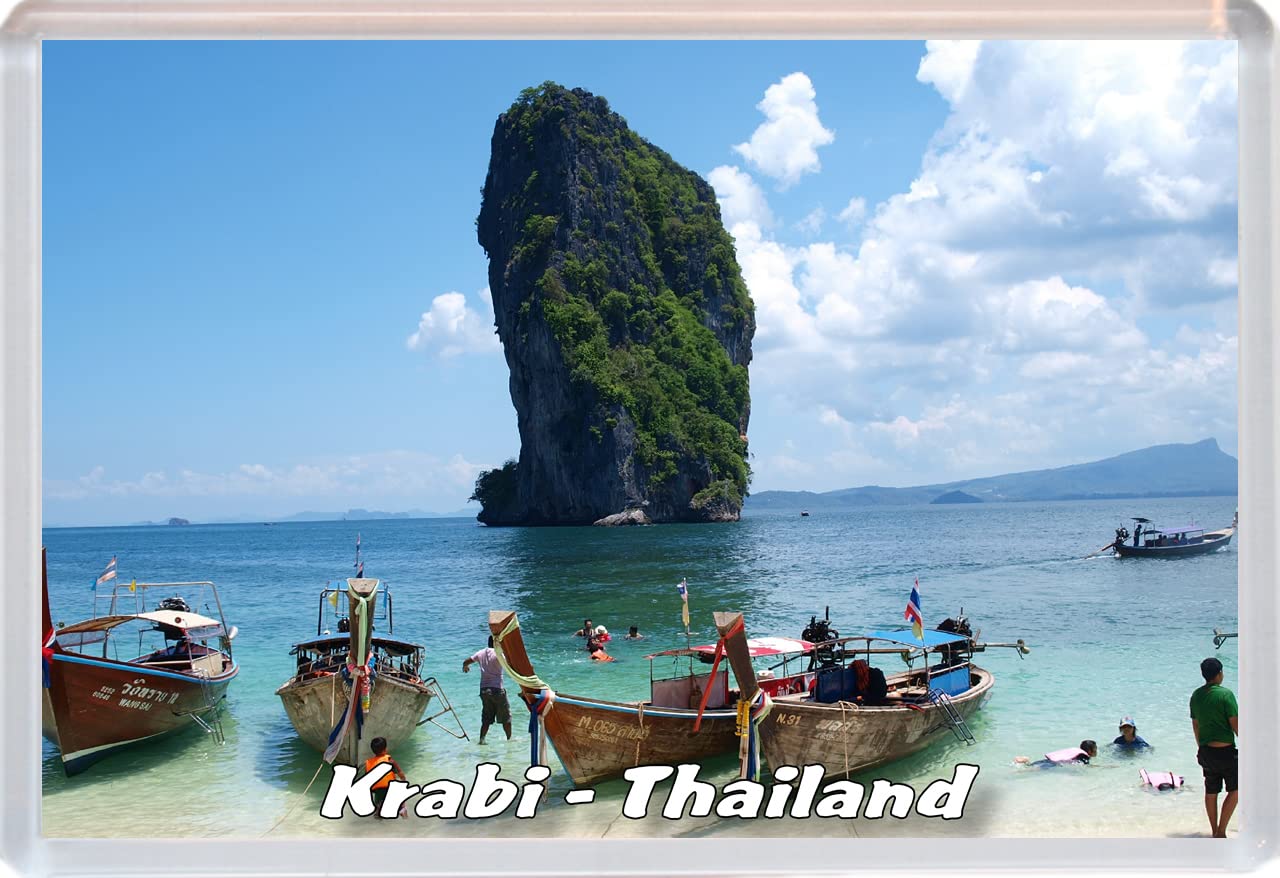 Baked Bean Store Multicolor Krabi - Thailand - 96 X 67Mm Jumbo Fridge Magnet/Magnets Bbsfhm592