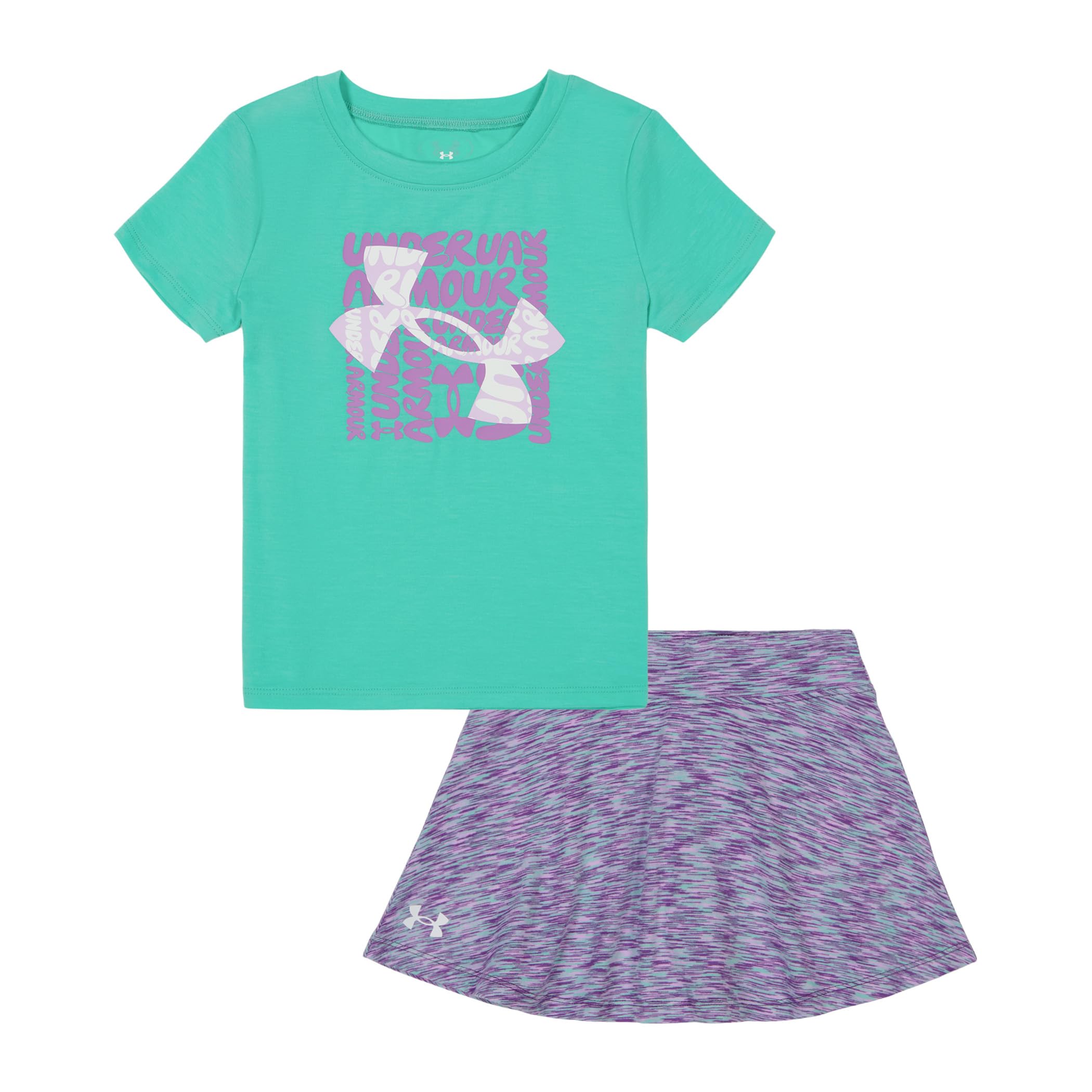 Under Armour Girl's 2-piece Short Sleeve Tee and Skort Set