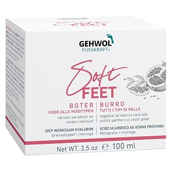GEHWOL Soft Feet Butter 3.5 oz/100 ml pomegranate & moringa