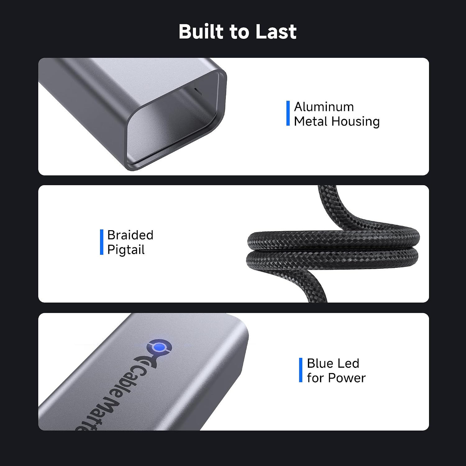 Cable Matters USB to 2.5Gb Ethernet Adapter, USBA to RJ45 Network Adapter with 2500Mbps Speed, Plug & Play USB to Ethernet Adapter for Windows, macOS, Linux, ChromeOS, Laptop, Desktop