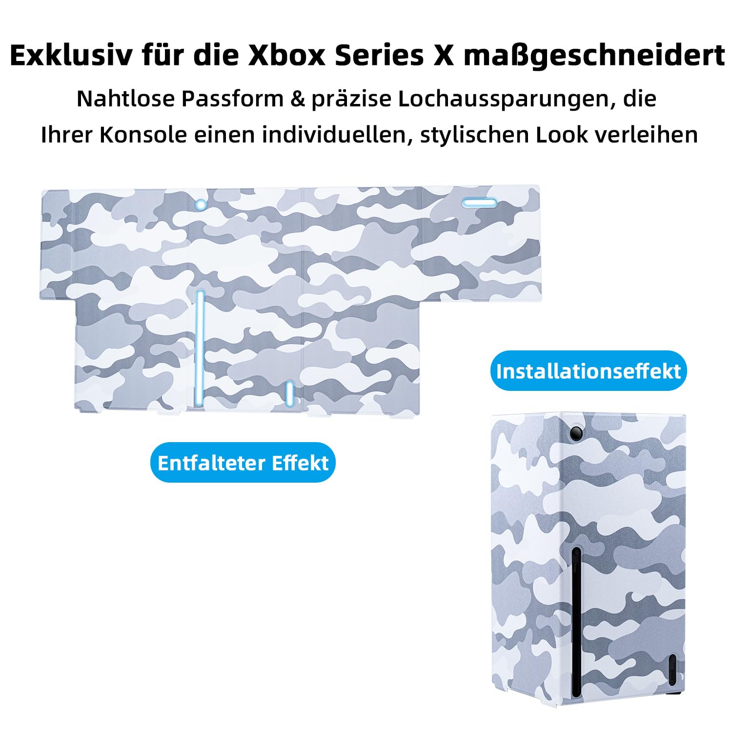 Mcbazel Magnetische Smart Wraps Hülle Schutzhülle Hülle Abdeckung Case für Xbox Series X