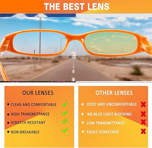 Miniatura 4 de Kerecsen - Anteojos de lectura para mujer, 4 pares de anteojos para leer con bisagra de resorte a la moda