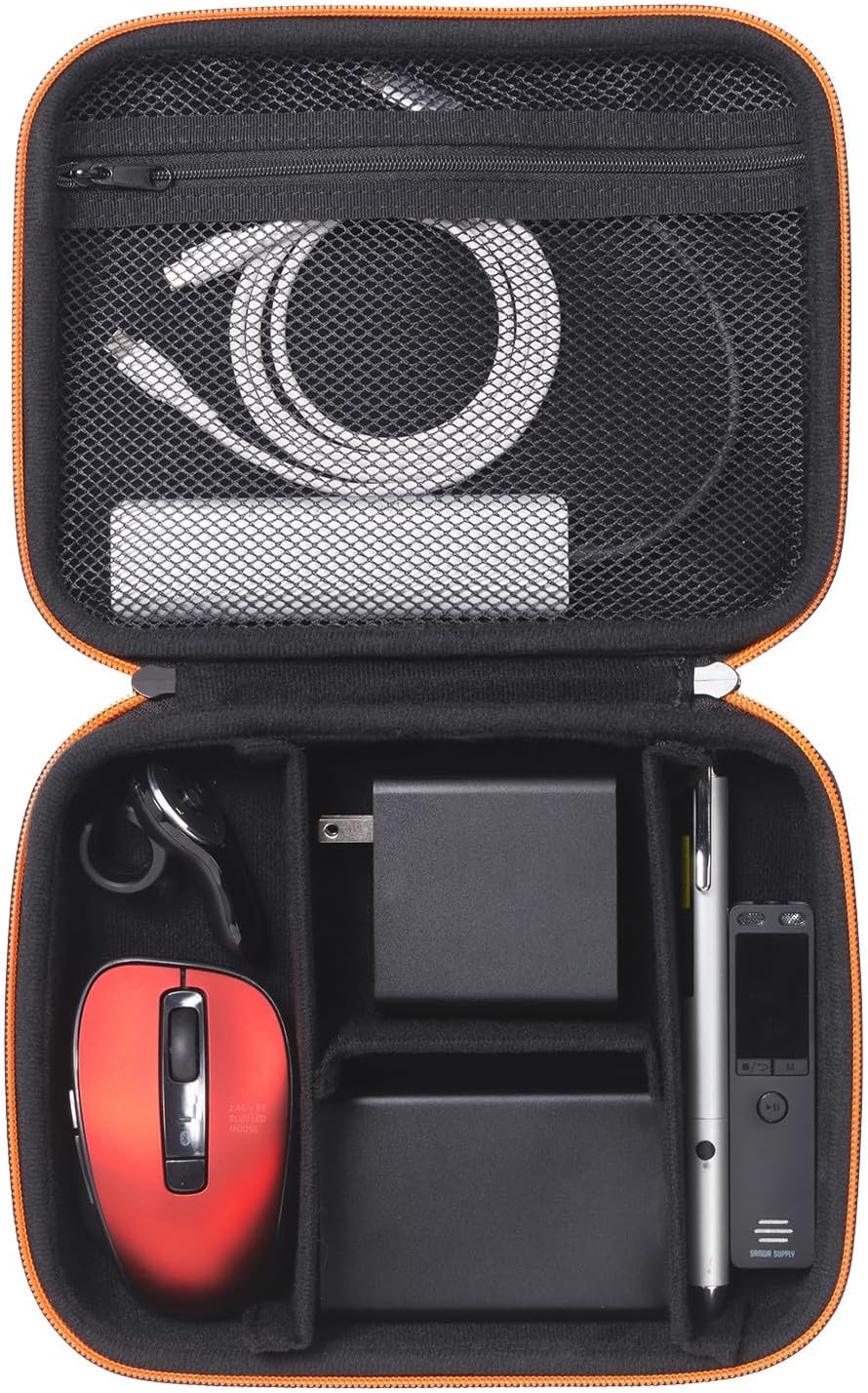 Sanwa Supply IN-HDAD4BK Semi-Hard Gadget Case (W x D x H): 8.7 x 6.7 x 2.6 inches (220 x 170 x 65 mm)