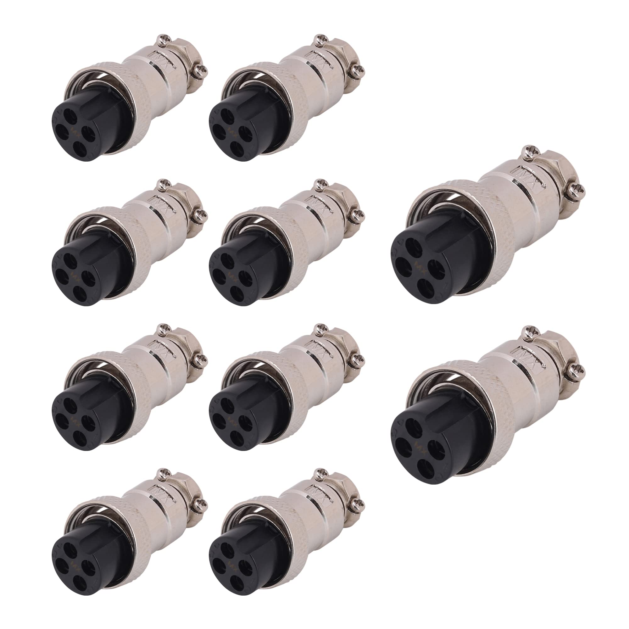 MX M-16 MIC MALE CONNECTOR 4 PIN PLUG(397_PACKOF10)