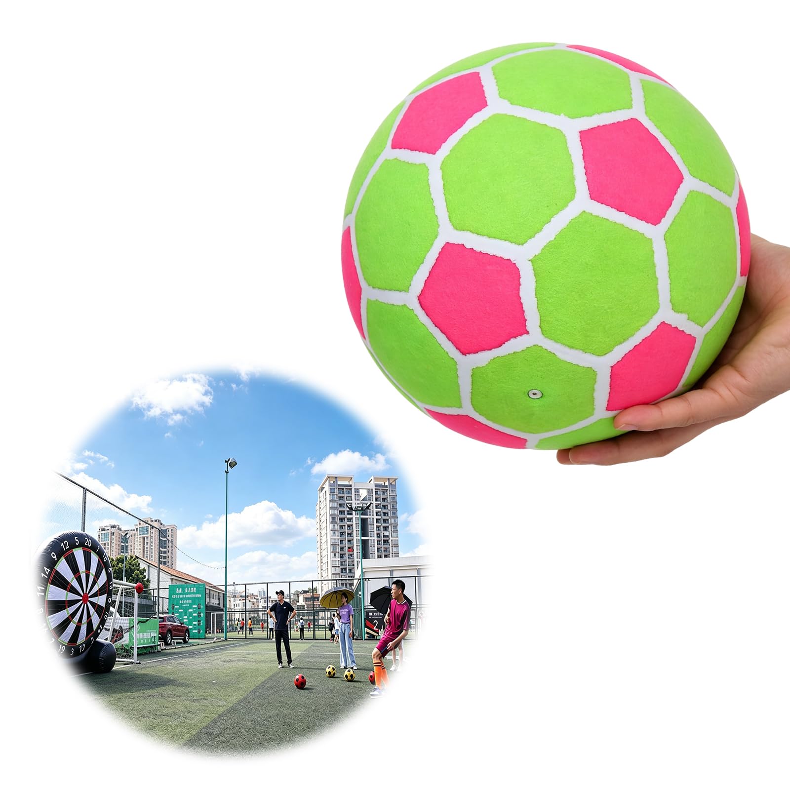 Pallone da calcio in feltro 8,27 pollici per allenamento in