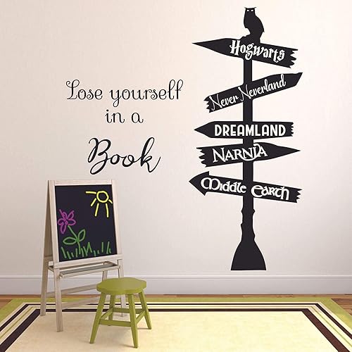 Miniatura 2 de Calcomanía de vinilo para pared de lectura de libros, citas de motivación, para niños, niñas, biblioteca, dormitorio, guardería, guardería, jardín