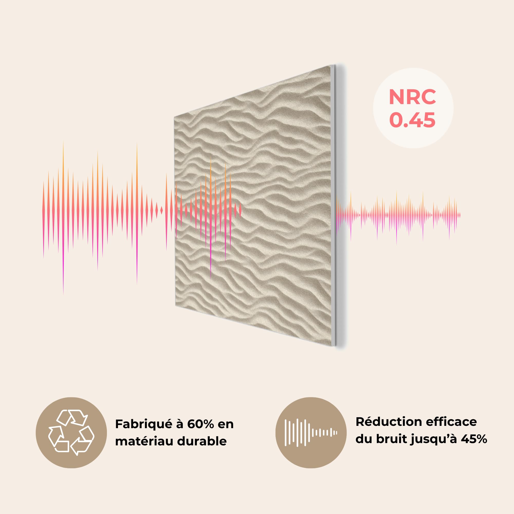 MuchoWow© Panneau Mural decoratif Acoustique Traitement pour Home Tableau