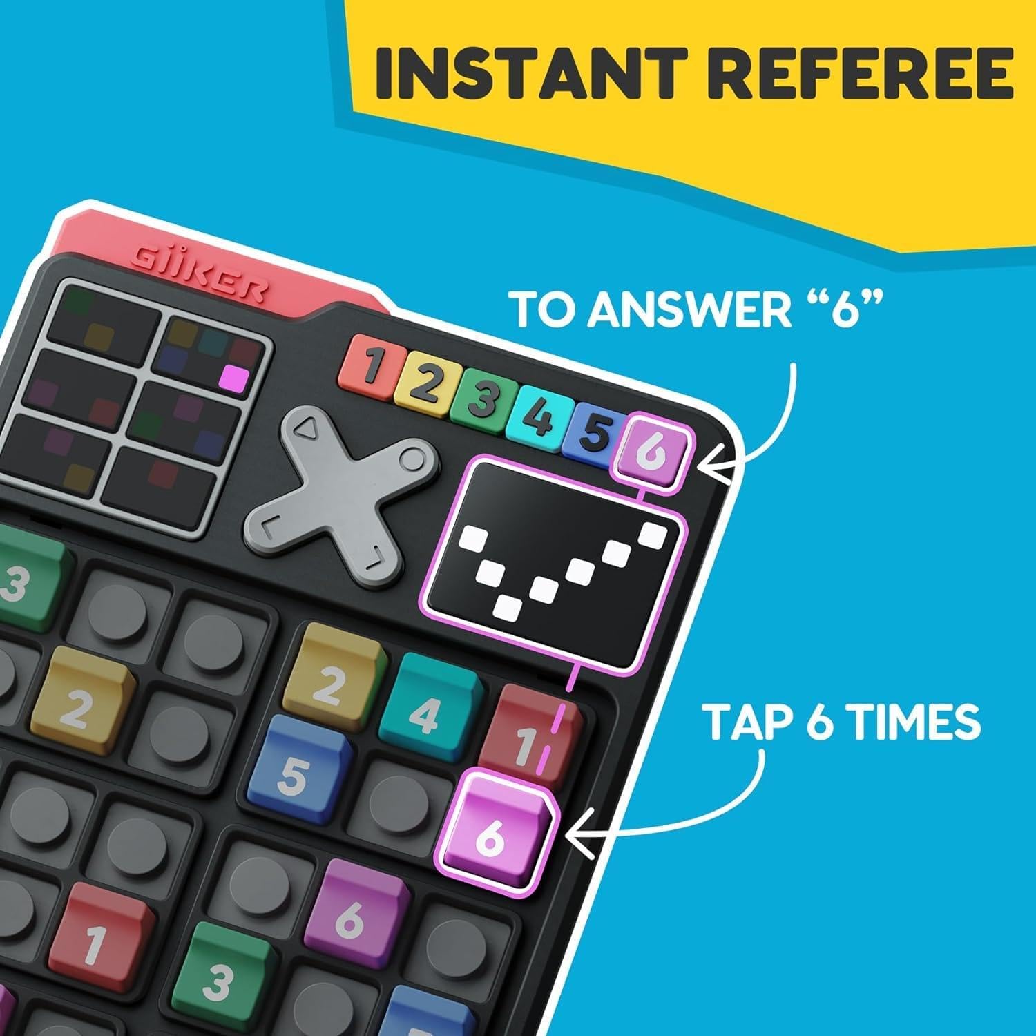 GiiKER Smart Sudoku console demonstrating the instant referee feature