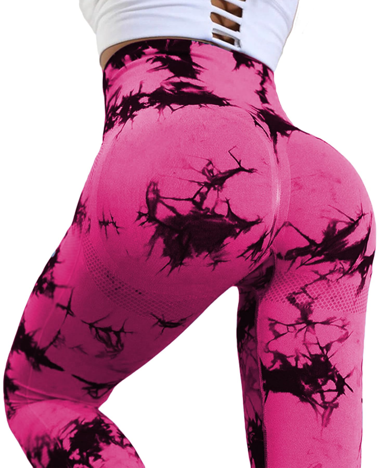 Merlvida Leggins Sportivi Donna Vita Alta Leggings Push Up Pantaloni Palestra Controllo della Pancia Anticellulite Pantacollant Opaco Elastici Tuta Collant Abbigliamento Sportivo Donna Yoga Fitness