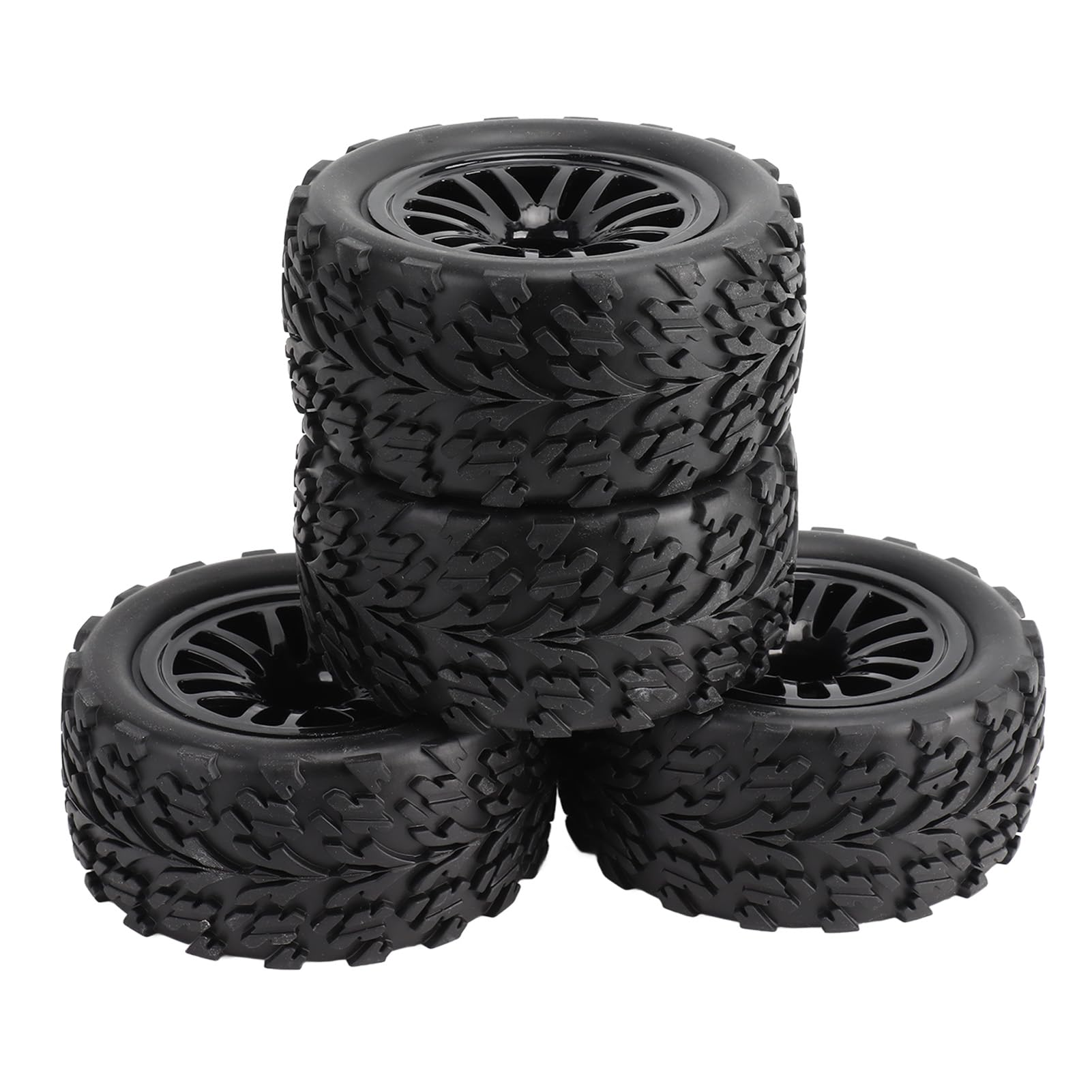 Pilipane 4PCS RC Tires 12mm Hex Off Road Short Course Truck Tires 1/10, Large Truck RC Tires and Durable RC Tires