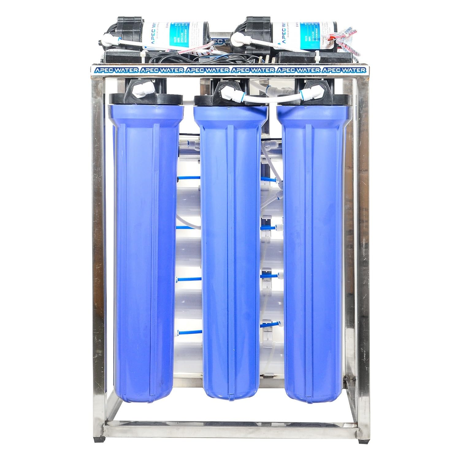 Apec Water 50 LPH Commercial RO + Uv Water Purifier Plant with TDS Adjuster 50 Litre Blue Stainless steel Full Automatic with TDS Adjuster-image-24