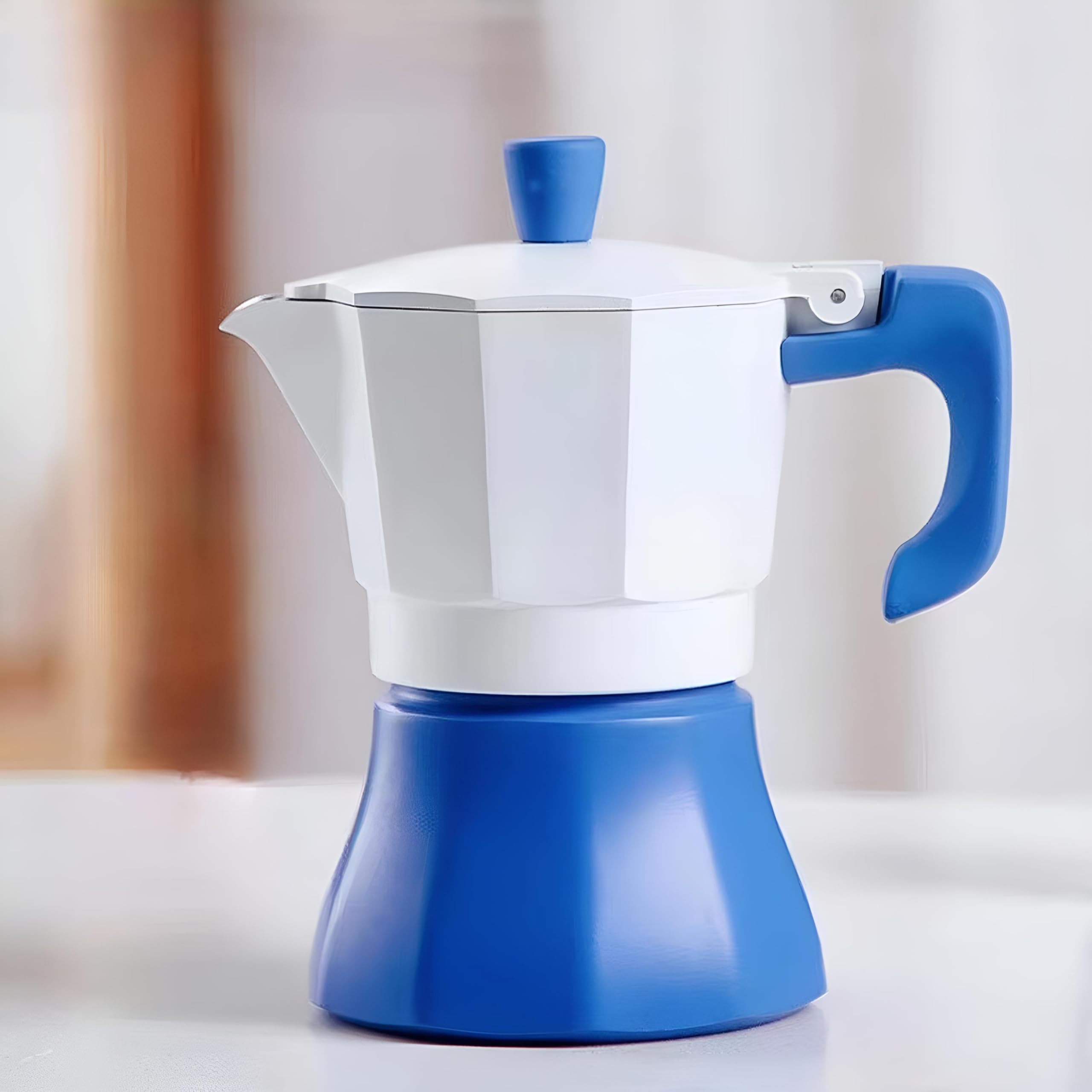 Coffee Pot Moka Pot 10 OZ Italian Coffee Maker 6 Cup Stovetop Espresso Maker for Camping Home Use