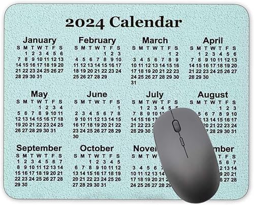 Miniatura 7 de Alfombrilla de mouse con calendario, 2026 con fondo de gota de agua, alfombrilla de mouse de goma natural, alfombrilla de mouse rectangular de