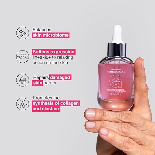 Miniatura 5 de SIMPLE ORGANIC - Suero de niacinamida + suero Gaba - Piel suave + brillante, todo tipo de piel, controla la grasa, trata las espinillas y el acné,