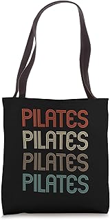 Vintage Retro Pilates Lover Trainer Instructor Gift Tote Bag