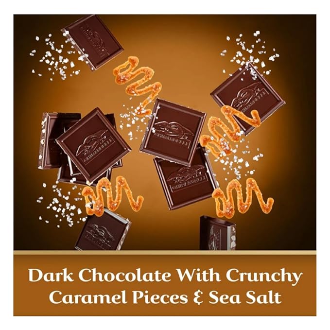 GHIRARDELLI Barra Chocolate Oscuro Intenso Caramelo Salado 3.5 Oz miniatura 3