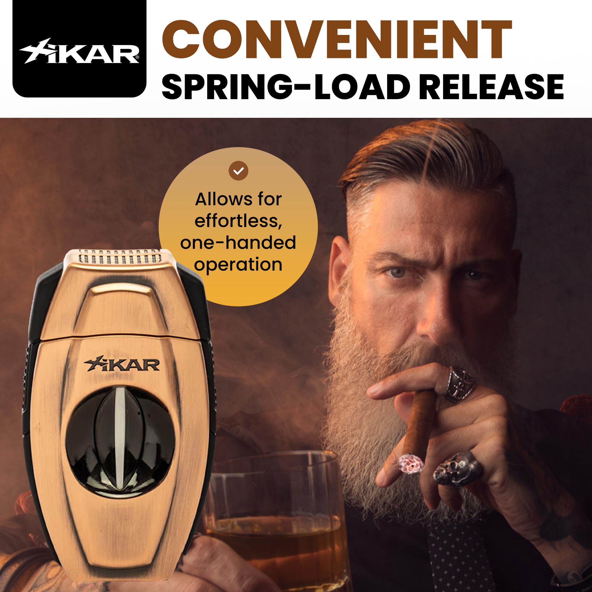 Amazon.com: XIKAR Flip Dual Cigar Cutter - Versatile 64-Ring Gauge