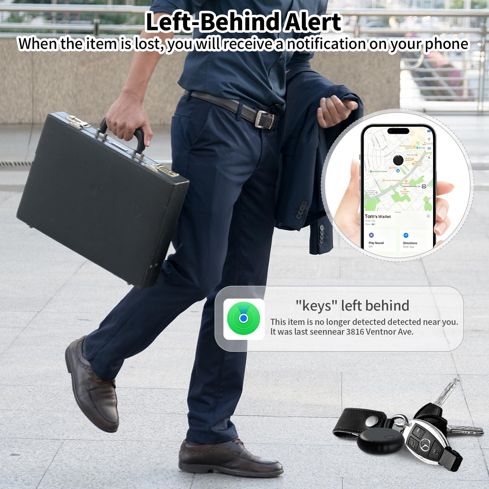 Smart Tracker Tag, GPS Trackers Auto Ohne ABO Kompatibel mit Apple „Wo Ist?“ (iOS Nur), Mini Schlüsselfinder für Schlüssel Gepäck Koffer, Bluetooth Tracker Tag für Kinder Hund, 5er Pack
