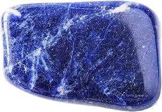 Sodalite Healing Crystal Stones, 1.25-2.0" Large Reiki Healing Gemstones Natural Tumbled Polished Stones for Energy Witchcraft Therapy Meditation